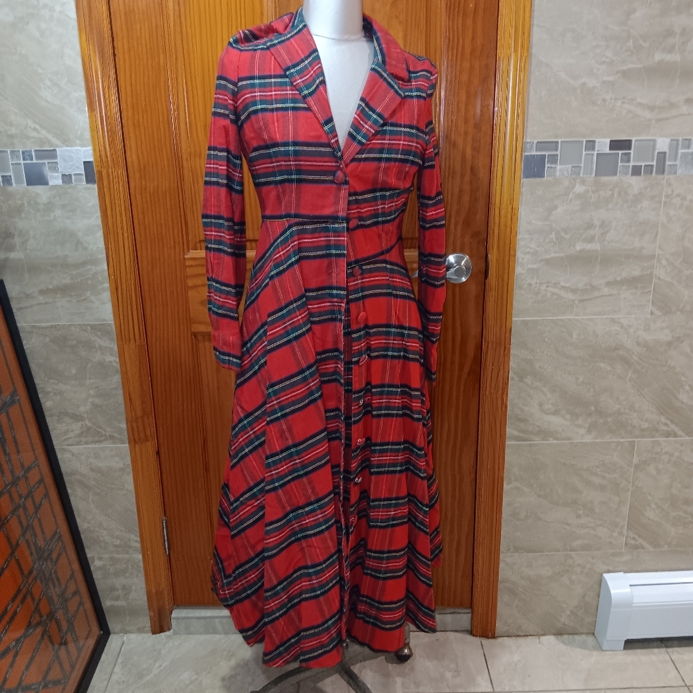 J. Pterman Plaid Dress Size 6